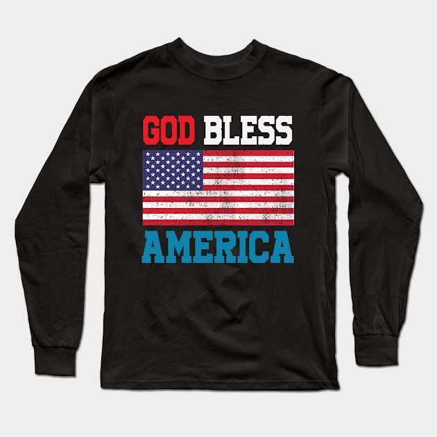 4th of July Long Sleeve T-Shirt by othmane4